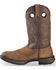 Image #9 - Durango Men's Rebel Saddle Western Boots, Bark, hi-res