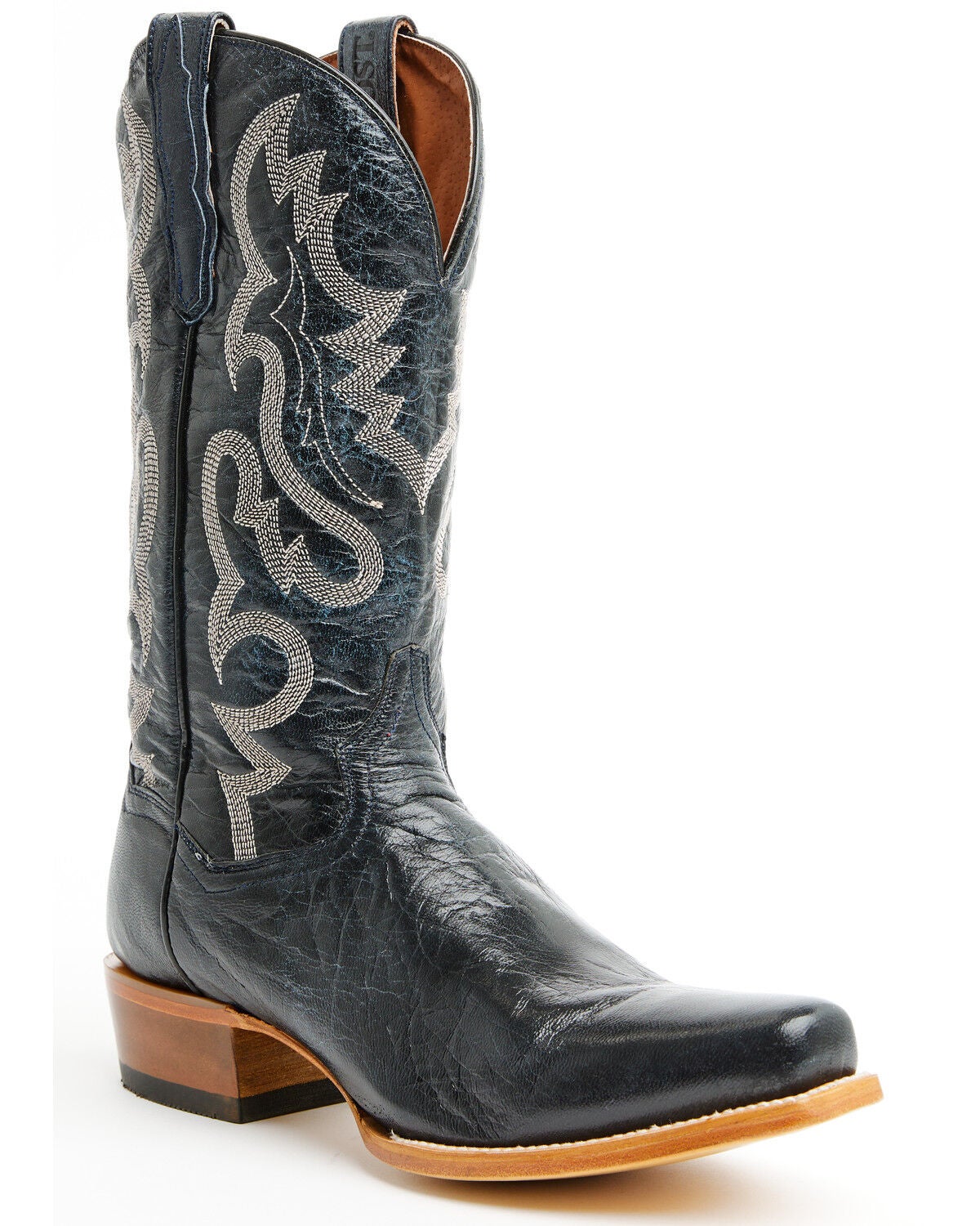 Dan Post Men's Calvin Tall Western Boots - Square Toe, Blue, hi-res