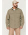 Image #1 - Brothers and Sons Men's Dobby Performance Long Sleeve Button-Down Western Shirt, Sage, hi-res