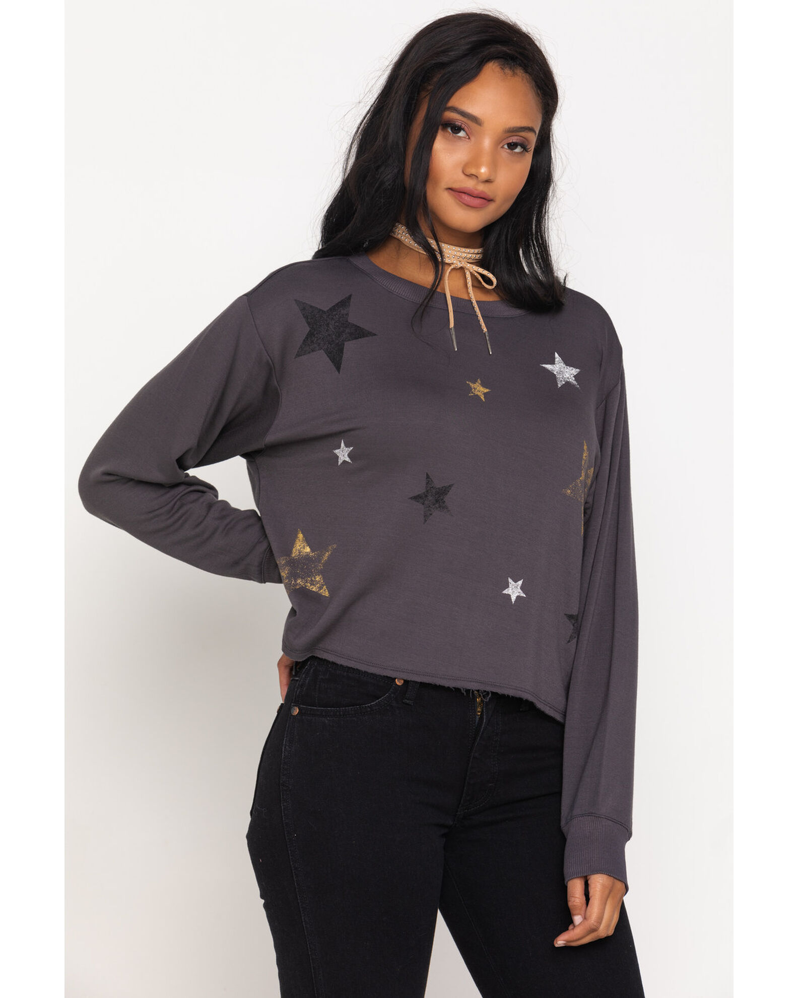 Z supply star print pullover top