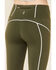 Image #3 - Free People Women's You're A Peach Leggings, Hunter Green, hi-res