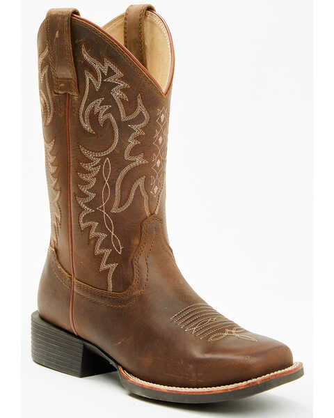 Shyanne Women's Shayla Performance Western Boots - Broad Square Toe, Brown, hi-res