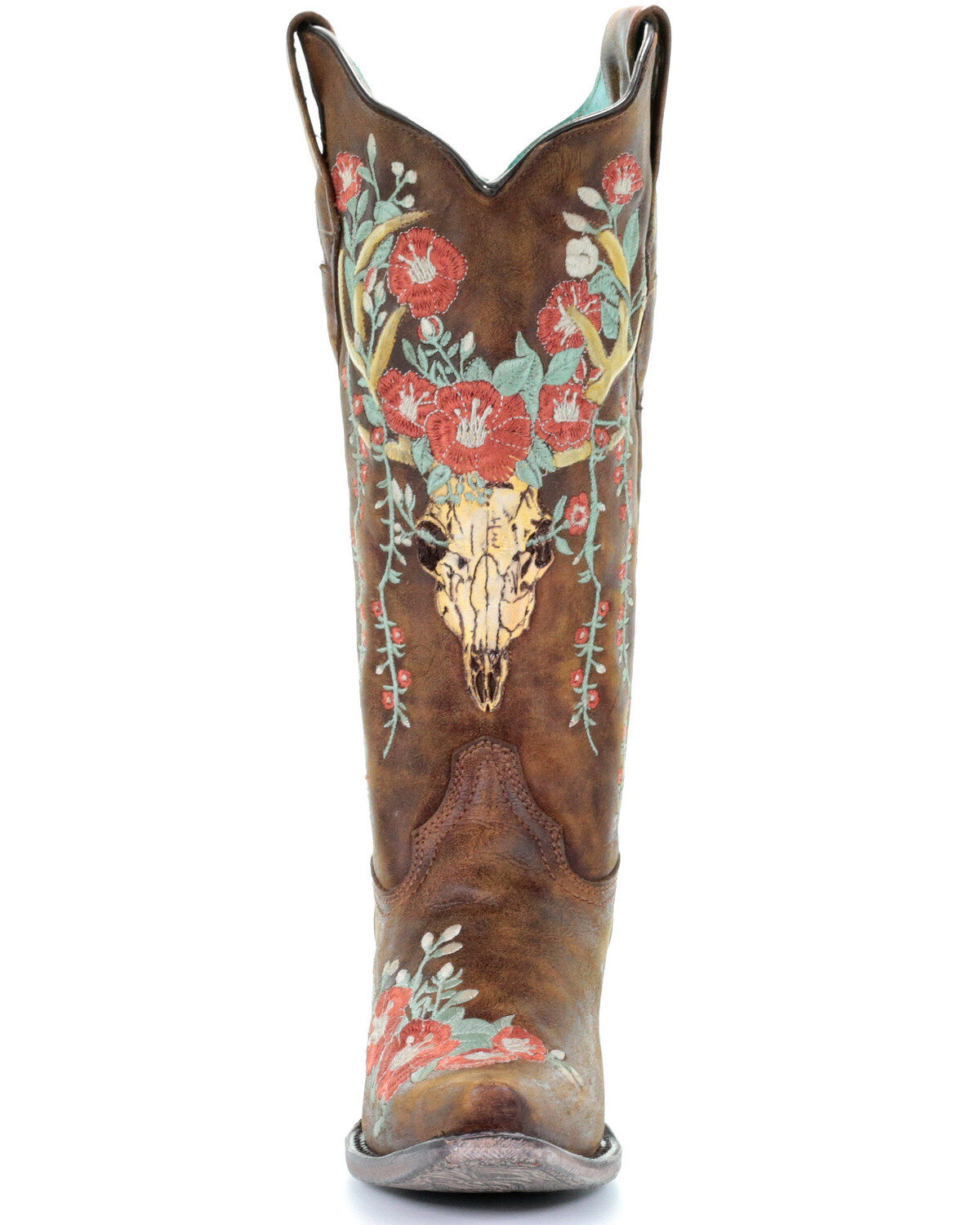Image #5 - Corral Women's Deer Skull Western Boots - Snip Toe, , hi-res