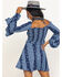 Rock & Roll Denim Women's  Bandana Print Dress, Navy, hi-res