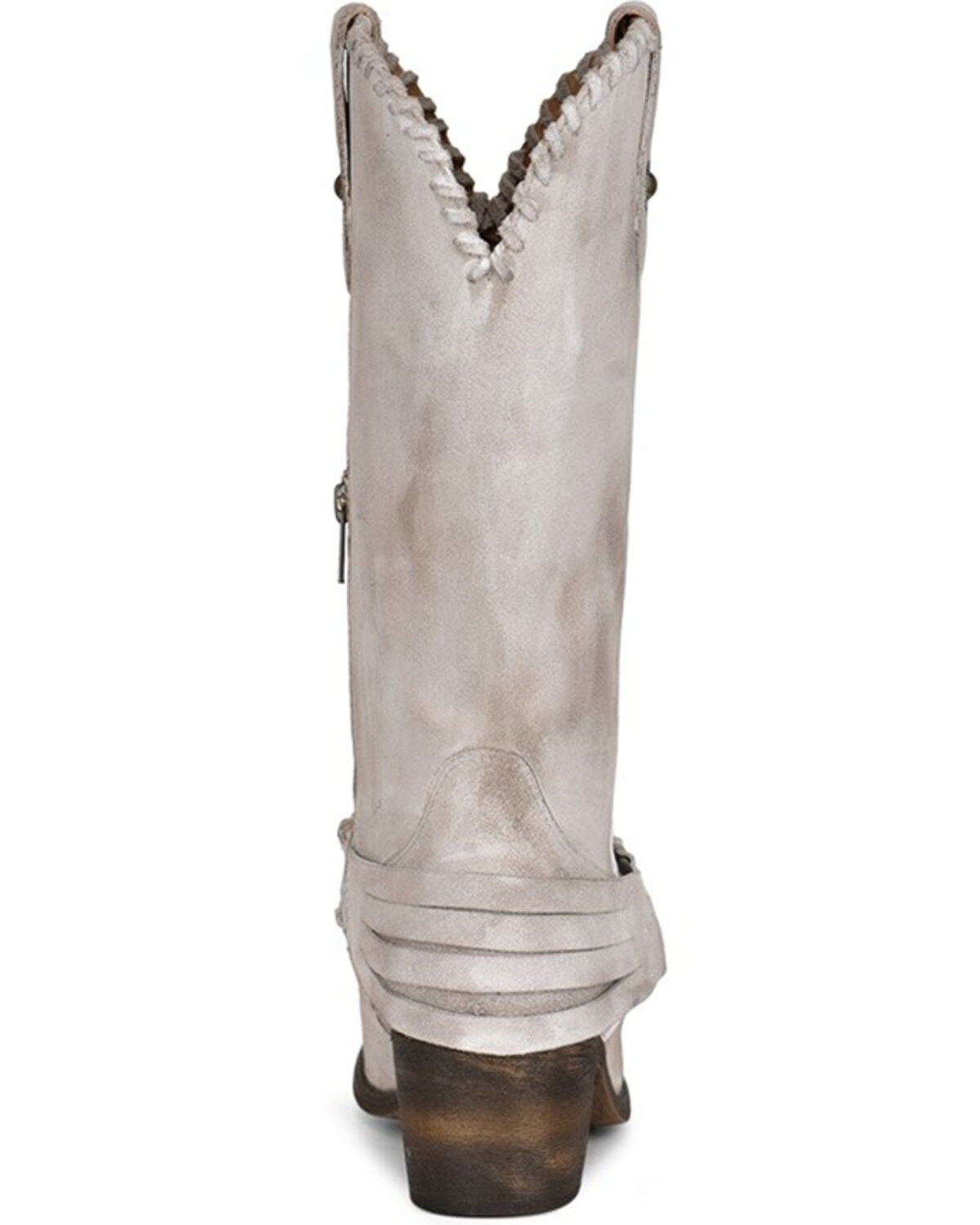 Image #4 - Circle G Women's White Harness Western Boots - Pointed Toe, , hi-res