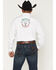 Image #4 - Cowboy Hardware Men's Hecho En Mexico Long Sleeve Snap Stretch Western Shirt, White, hi-res