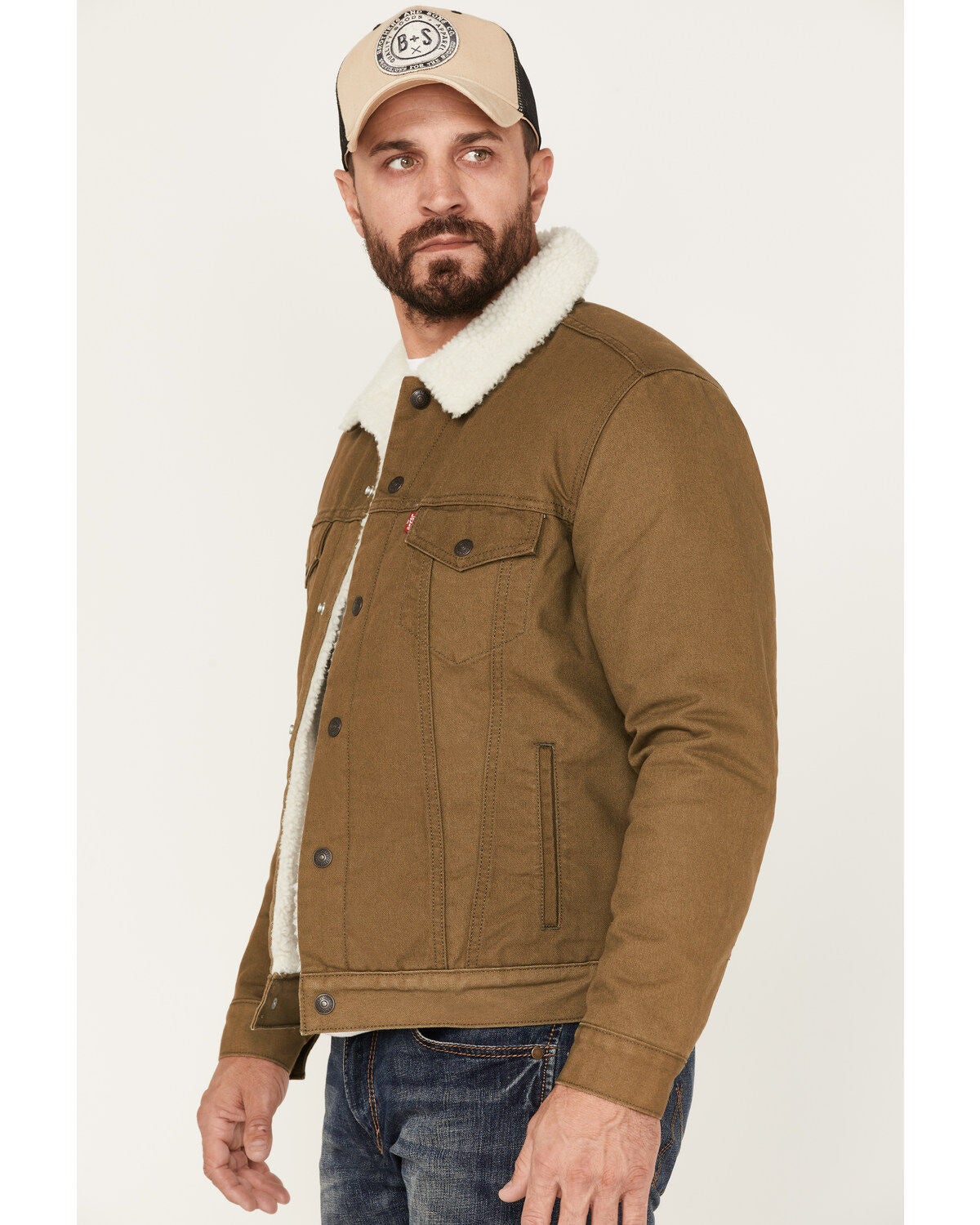 Image #2 - Levi's Men's Sherpa Lined Trucker Jacket, , hi-res
