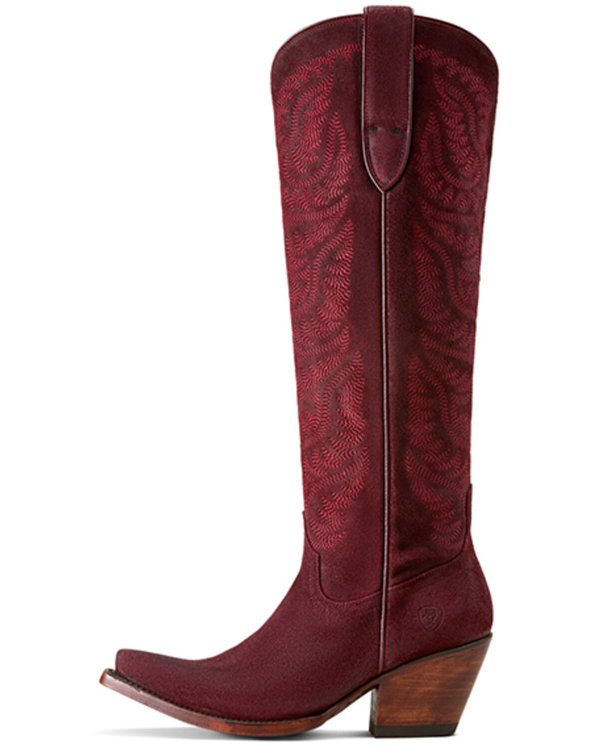 Image #2 - Ariat Women's Laramie StretchFit Tall Western Boots - Snip Toe, Red, hi-res
