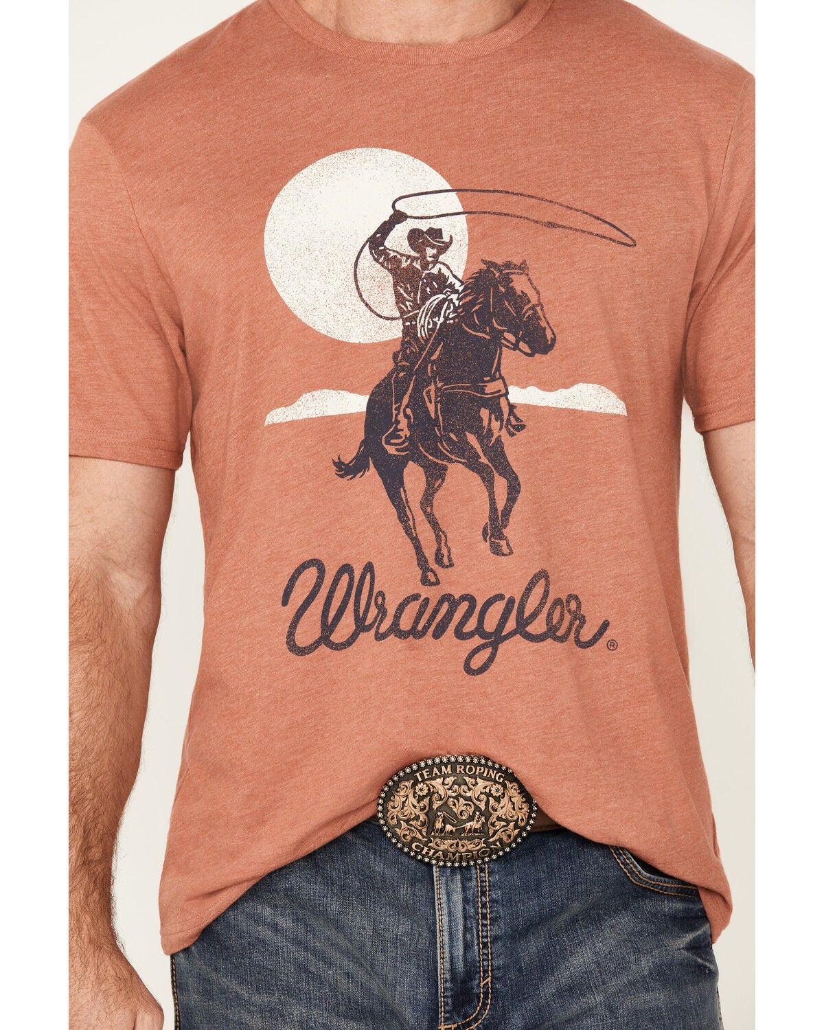 Image #3 - Wrangler Men's Roping Cowboy Short Sleeve Graphic T-Shirt, , hi-res