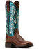 Image #1 - Ariat Women's Round Up Holly Performance Western Boots - Broad Square Toe, Brown, hi-res