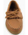 Minnetonka Women's Moosehide Fringed Kitty Shoes - Moc Toe, Natural, hi-res