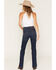 Image #3 - Rock & Roll Denim Women's Dark Wash High Rise Sculpted Vintage Bootcut Stretch Denim Jeans, Dark Wash, hi-res