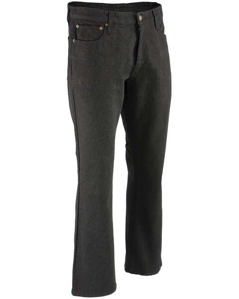 Image #1 - Milwaukee Leather Men's Black 32" Aramid Infused 5 Pocket Loose Fit Jeans, , hi-res