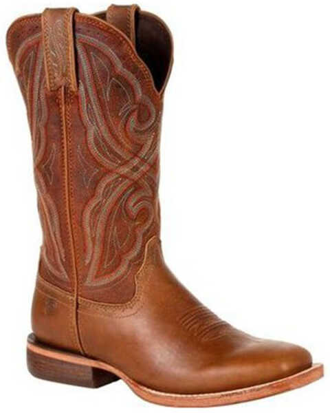 Durango Women's Areno Pro Western Boots - Wide Square Toe, Tan, hi-res