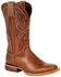 Image #1 - Durango Women's Areno Pro Western Boots - Broad Square Toe, Tan, hi-res
