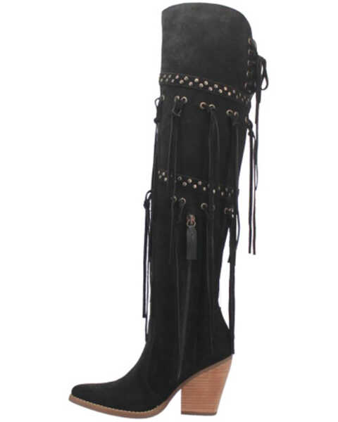 Dingo Women's Witchy Woman Tall Western Boot - Pointed Toe, Black, hi-res