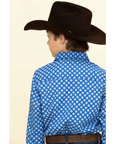 Image #2 - Cody James Boys' Astro Geo Print Button Long Sleeve Western Shirt , , hi-res