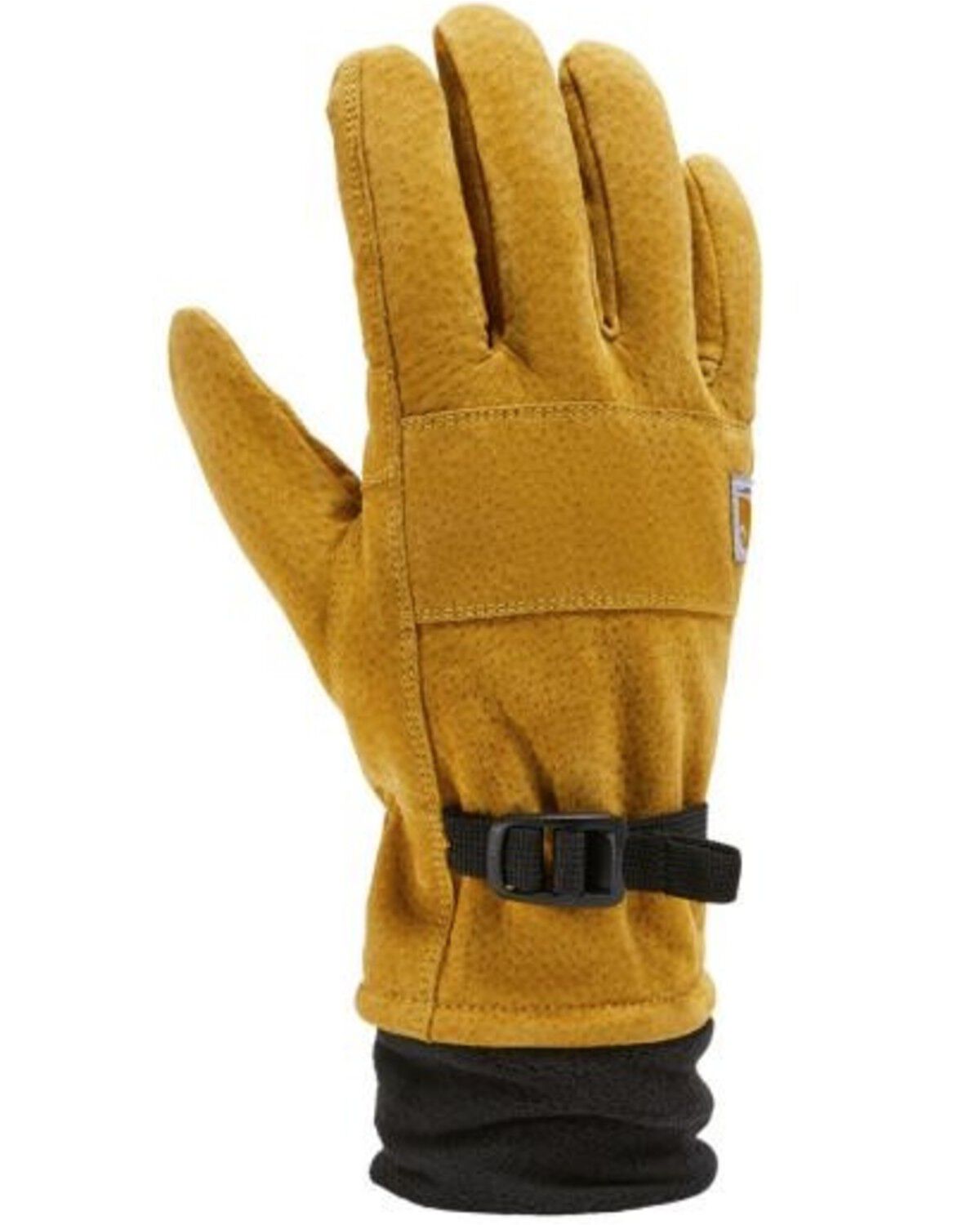 Image #1 - Carhartt Sherpa-Lined Leather Gloves, Brown, hi-res
