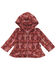 Image #1 - Wrangler Infant Girls' Cacti Print Sherpa Jacket, Rust Copper, hi-res
