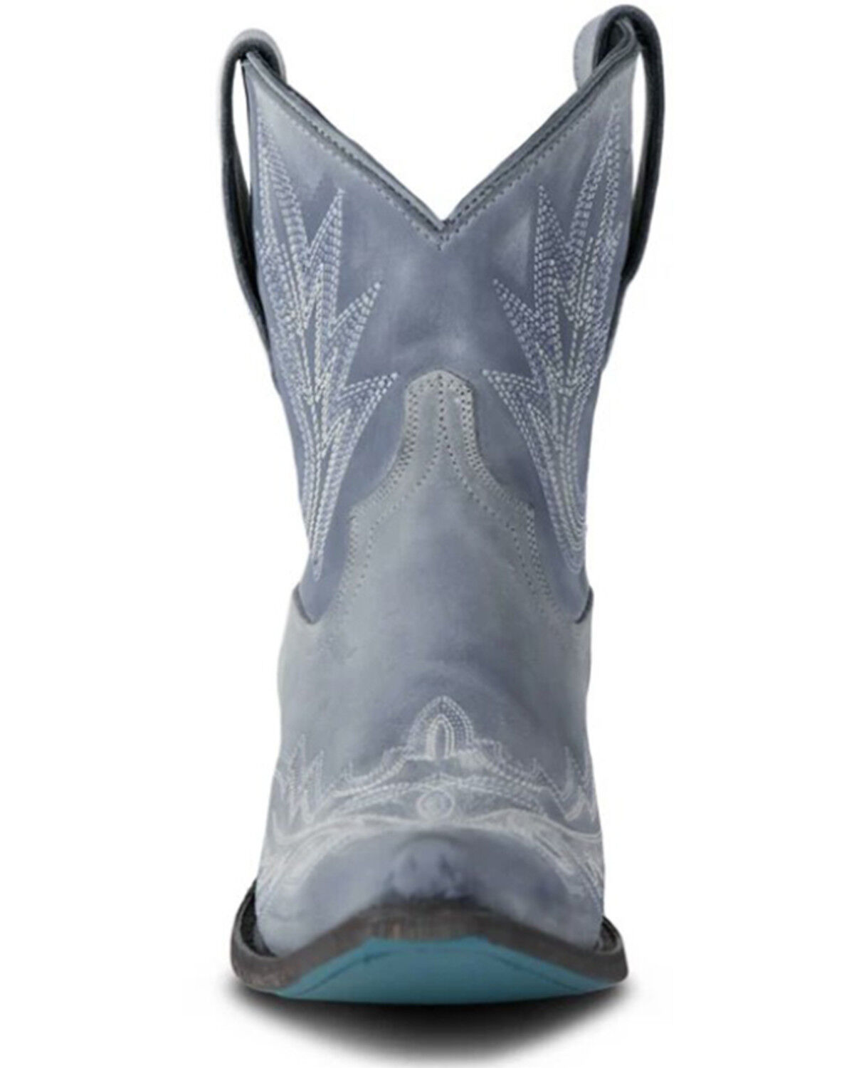Image #4 - Lane Women's Lexington Western Booties - Snip Toe, Blue, hi-res
