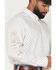 Image #3 - Ariat Men's Team Wake Geo Print Long Sleeve Button-Down Western Shirt, White, hi-res