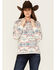 Image #1 - Shyanne Women's Big Horn Southwestern Print Hoodie, Cream, hi-res