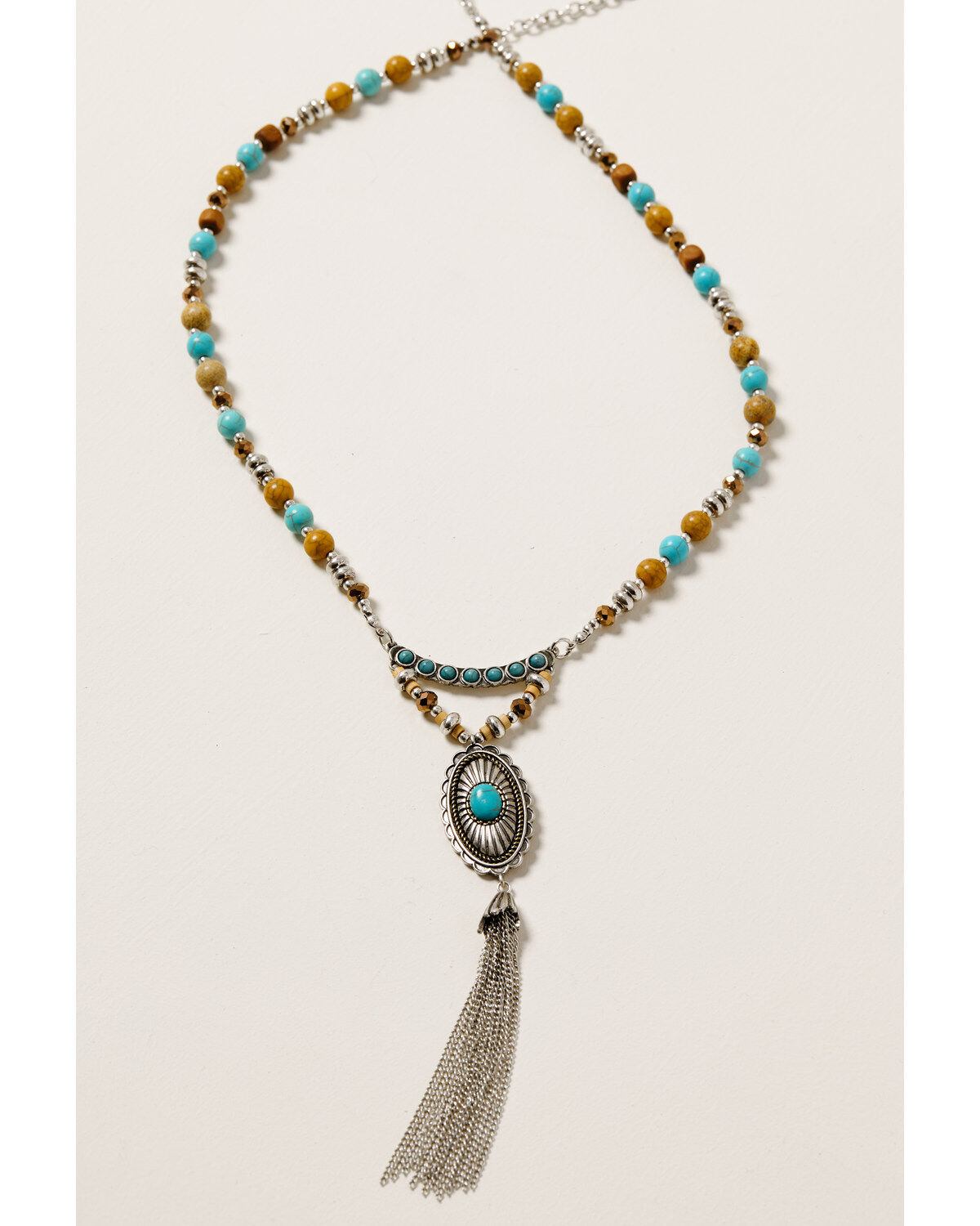 Image #2 - Shyanne Women's Ida Long Beaded Necklace Set, Silver, hi-res