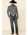 Image #2 - Cody James Men's Ash Small Plaid Long Sleeve Western Flannel Shirt - Tall , , hi-res