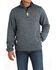 Image #1 - Cinch Men's Solid Quarter Snap Long Sleeve Pullover, Charcoal, hi-res