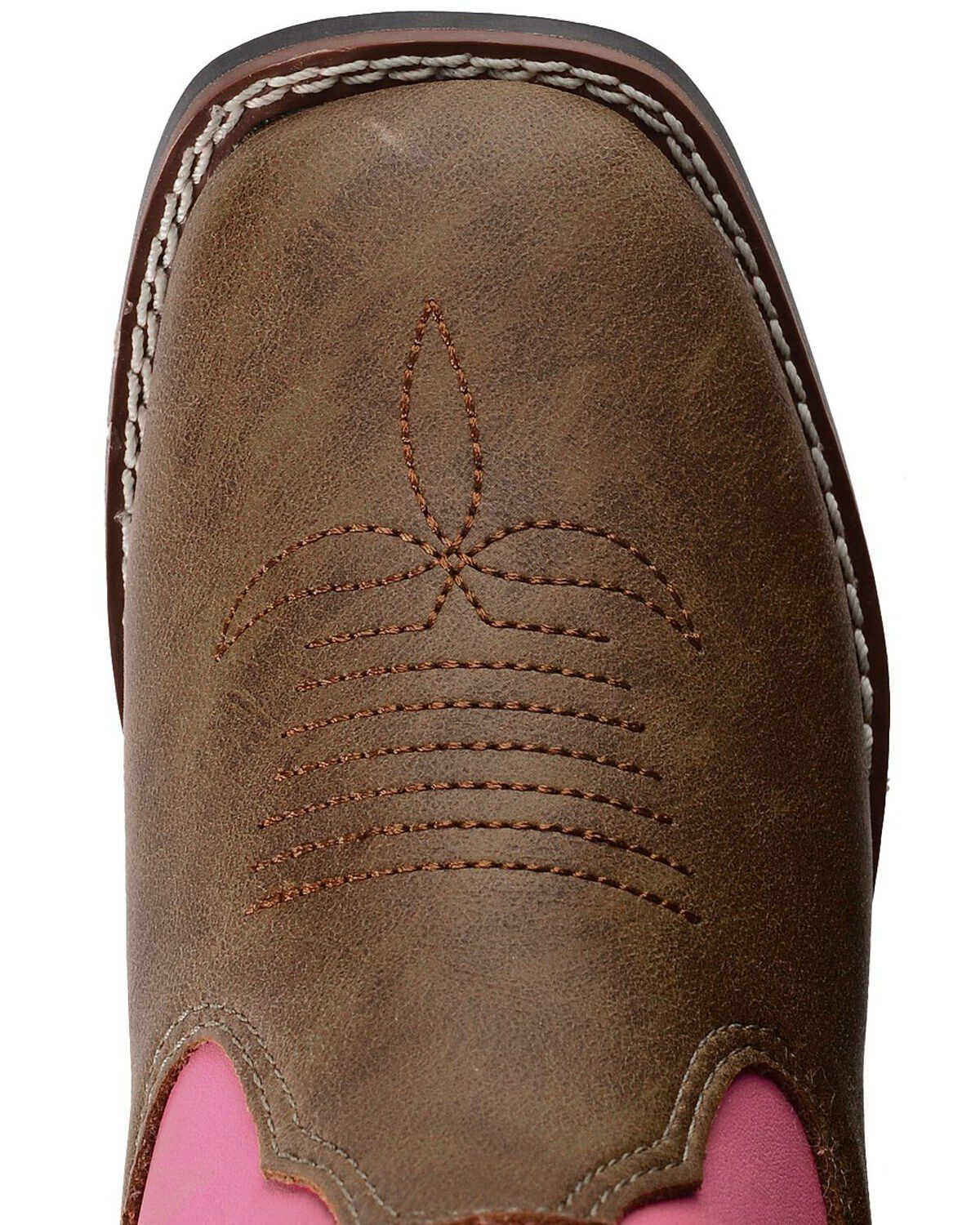 Image #6 - Laredo Kid's Mahaska Square Toe Western Boots, Tan, hi-res