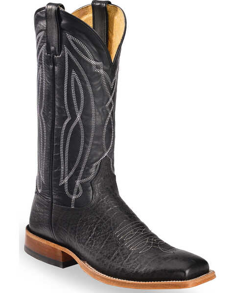 Tony Lama Men's Square Toe Western Boots, Black, hi-res