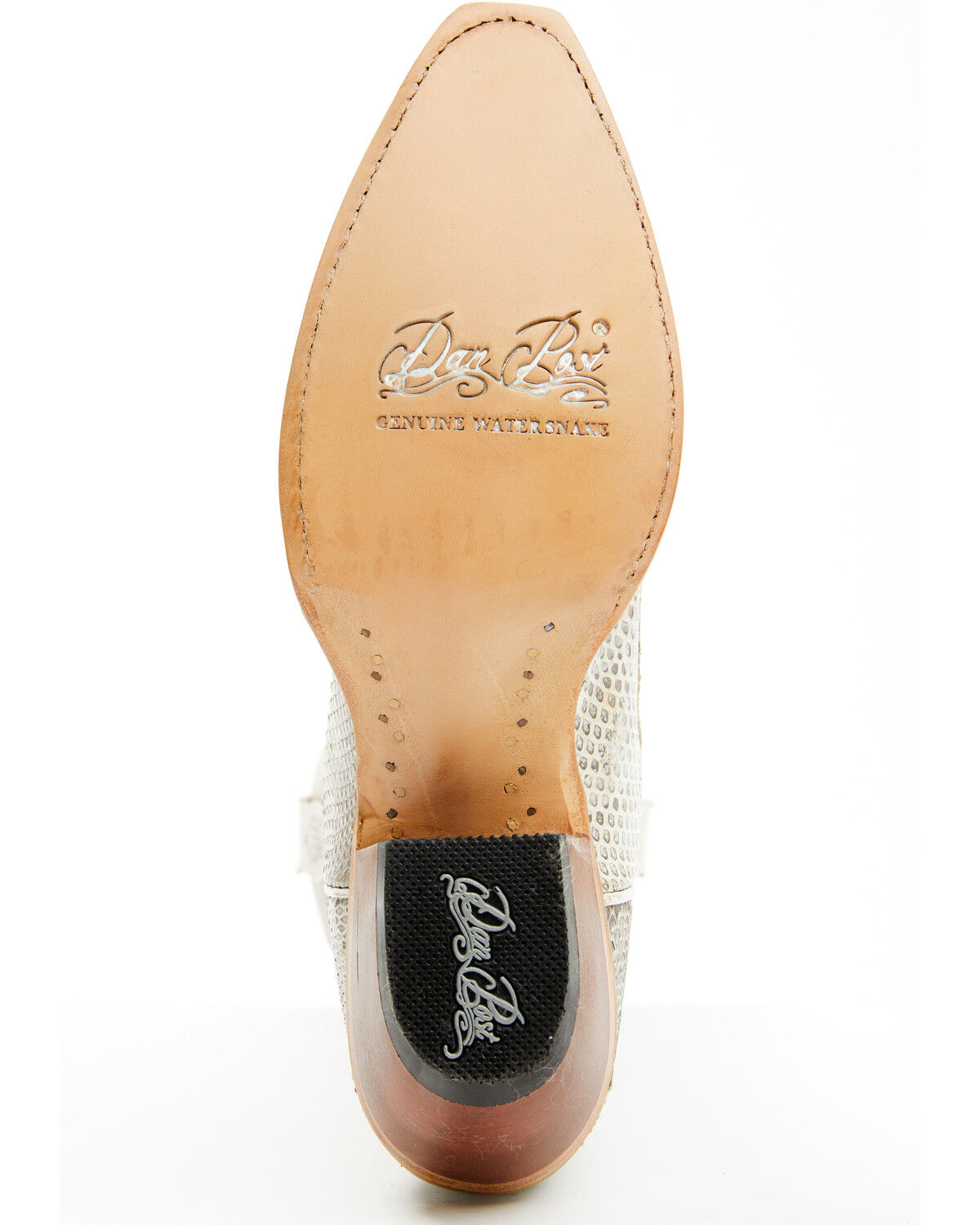 Image #7 - Dan Post Women's Exotic Watersnake Western Boots - Snip Toe, Cream, hi-res