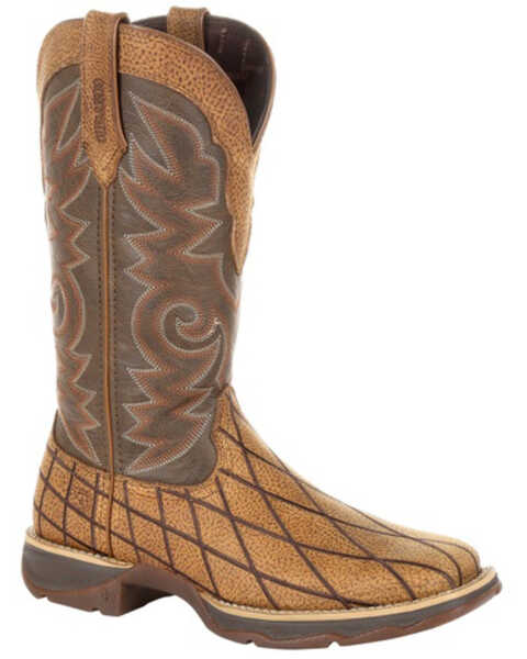 Image #1 - Durango Women's Lady Rebel Patchwork Western Boots - Square Toe, , hi-res
