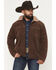 Image #1 - Cody James Men's Ozark Corduroy Sherpa Lined Heavyweight Trucker Jacket, Dark Brown, hi-res