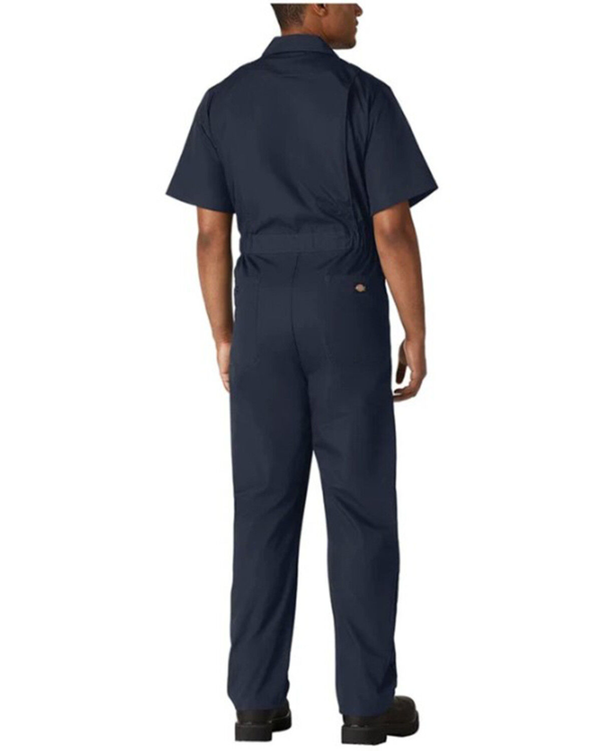 Image #2 - Dickies Men's Stain Release Short Sleeve Coveralls, Navy, hi-res