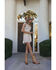 Image #1 - Cleo + Wolf Women's Floral Print Short Sleeve Smocked Shirt, Ivory, hi-res