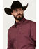 Image #3 - George Strait by Wrangler Men's Solid Long Sleeve Button-Down Western Shirt - Big, , hi-res