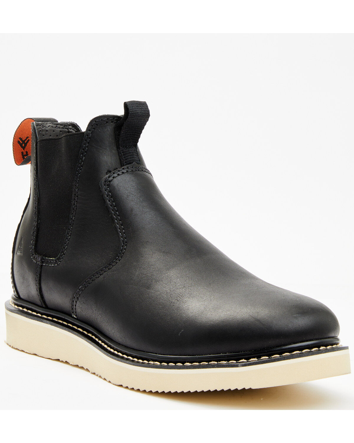 Image #1 - Hawx Men's Wedge Chelsea Puncture Resistant Work Boots - Soft Toe, Black, hi-res