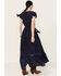 Beyond The Radar Women's Print Picnic Dress, Navy, hi-res