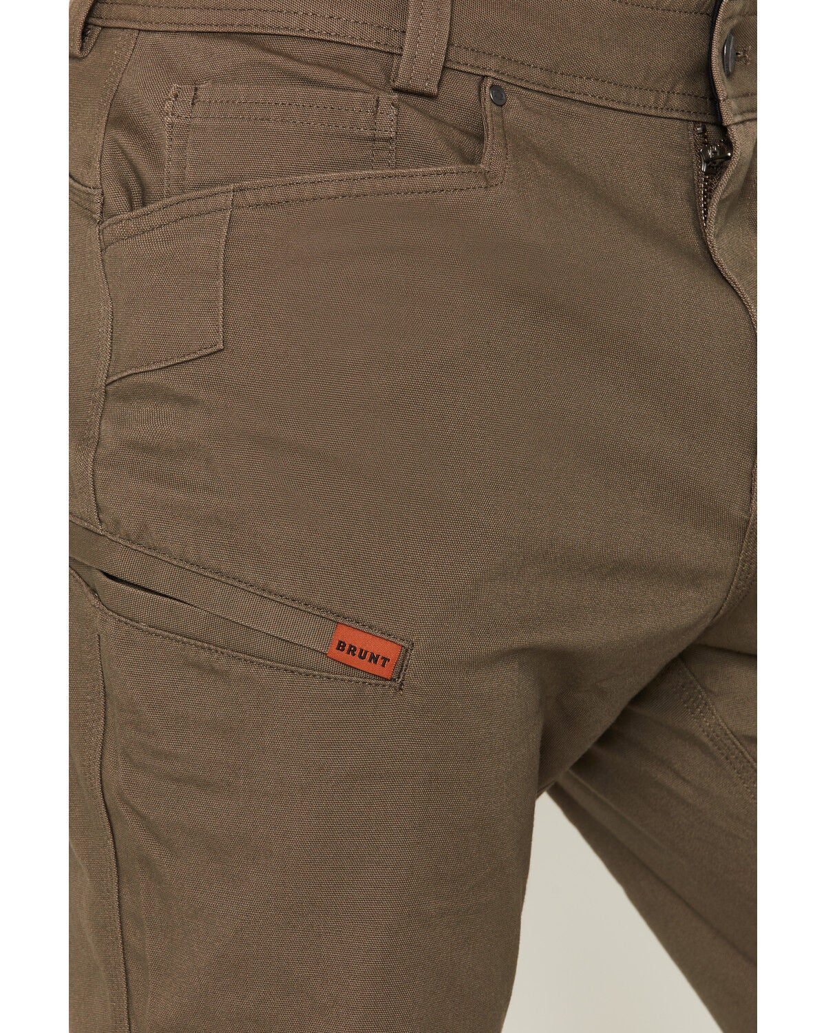 Image #2 - Brunt Workwear Men's Torra Water Resistant Articulated Knee Stretch Work Pants, Brown, hi-res