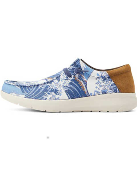 Ariat Men's Hilo Aloha Western Casual Shoes - Moc Toe, Blue, hi-res