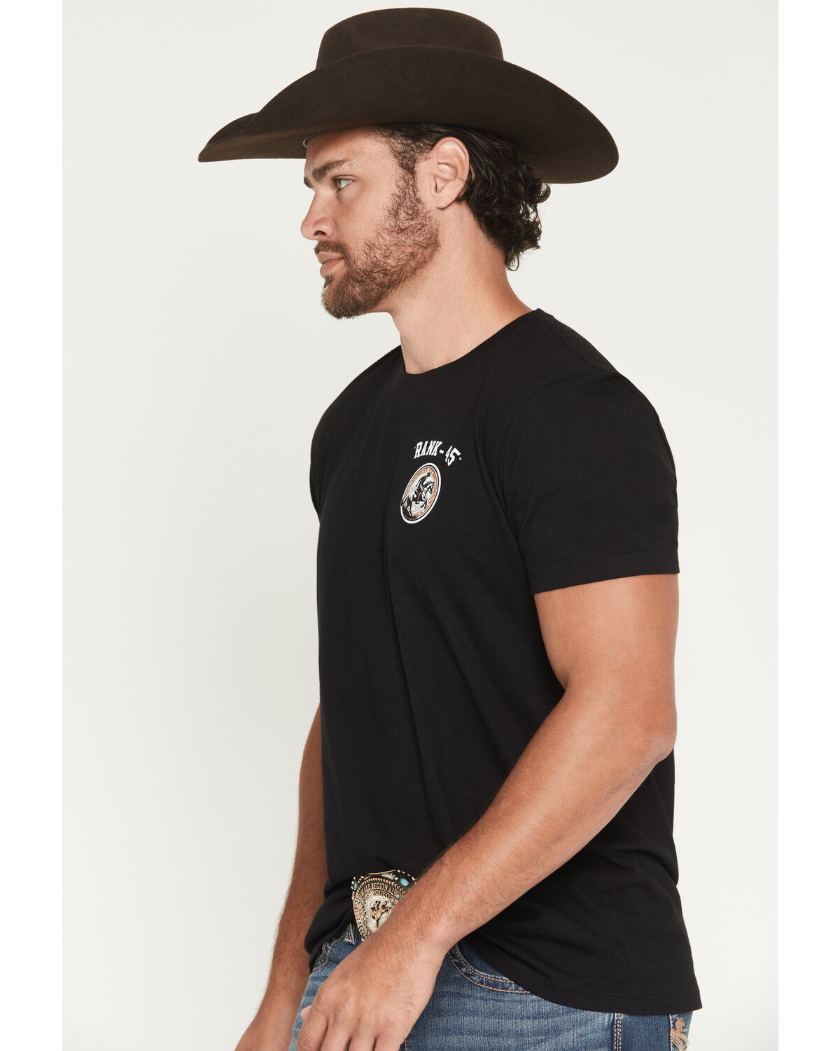 Image #3 - RANK 45® Men's Bandana Square Short Sleeve Graphic T-Shirt, Black, hi-res