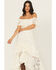Image #1 - Shyanne Women's Lace Off The Shoulder High-Low Dress, Off White, hi-res
