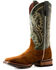 Horse Power Men's Emerald Western Boots - Broad Square Toe, Brown, hi-res