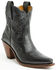 Image #1 - Besita Boots Women's The Lucky Inlay Western Booties - Snip Toe, Black, hi-res