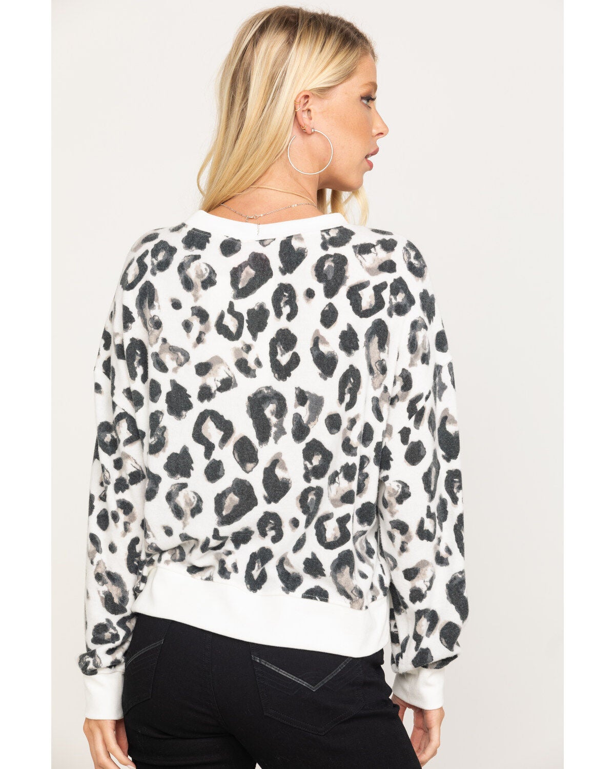 z supply leopard sweatshirt
