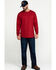 Hawx Men's FR Logo Long Sleeve Work T-Shirt , Red, hi-res
