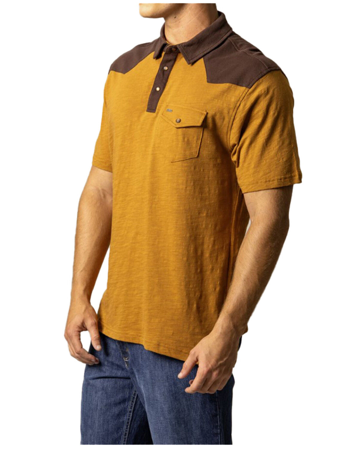 Kimes Ranch Men's G-2 Colorblock Short Sleeve Snap Polo Shirt