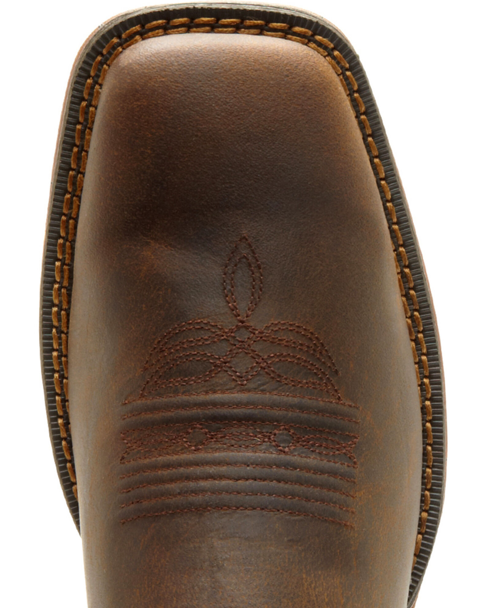 Image #13 - Durango Men's Rebel Western Performance Boots - Broad Square Toe, Coffee, hi-res