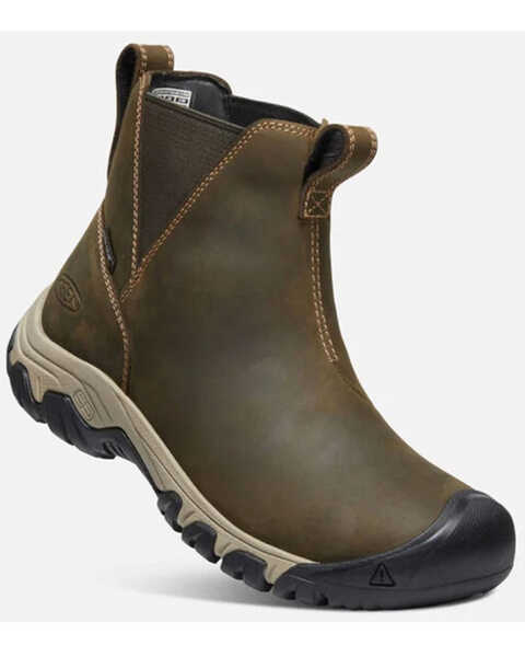 Keen Women's Greta Waterproof Hiking Boots - Soft Toe, Olive, hi-res